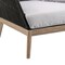 Armen Living Athos Indoor Outdoor Club Chair in Light Eucalyptus Wood with Charcoal Rope and Gray Cushions LCATCHWDLT - alternate 6